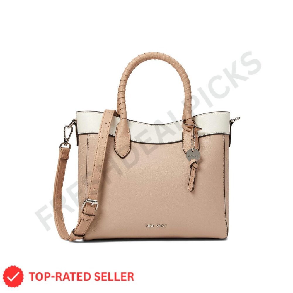 Faux Leather Satchel Crossbody Bag Adjustable Strap Chic Minimal Elegant